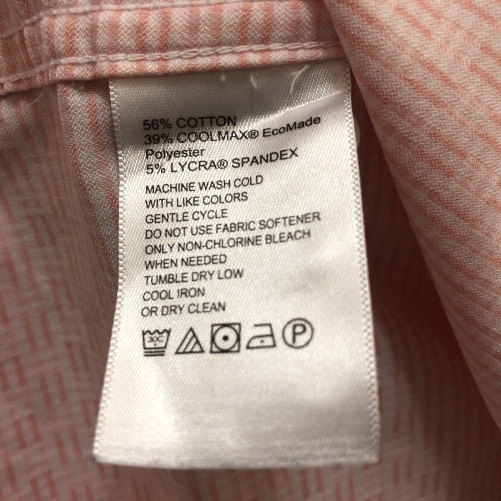 Tommy Bahama Mens XL Pink Check Sarasota Stretch Long Sleeve Button Front Shirt - Picture 7 of 11